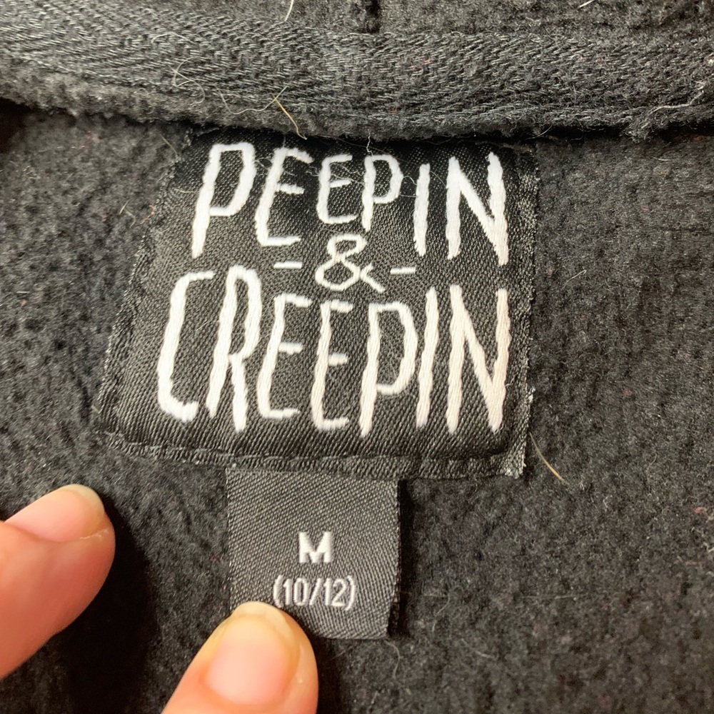 Peepin & Creepin Toronto 95 Raptors Style Shark Hood Full Zip Hoodie - Youth M - Picture 4 of 11